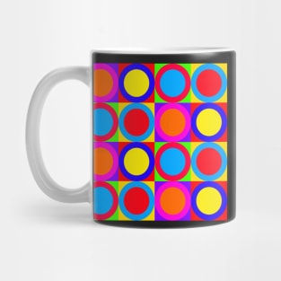 colorful retro pop art design Mug